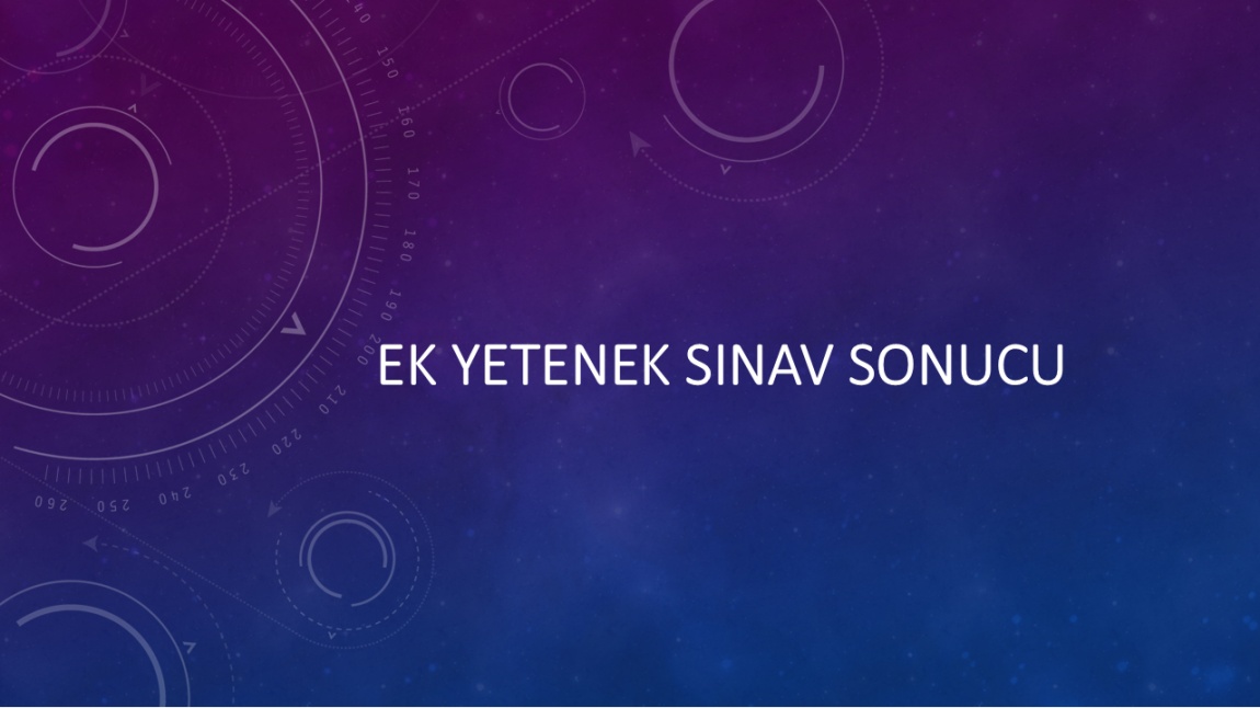 Eylül 2024 EK YETENEK SINAVI SONUÇLARI