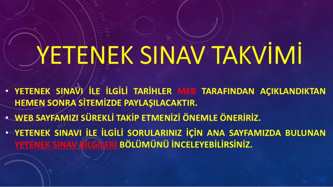 YETENEK SINAV TAKVİMİ HENÜZ AÇIKLANMADI